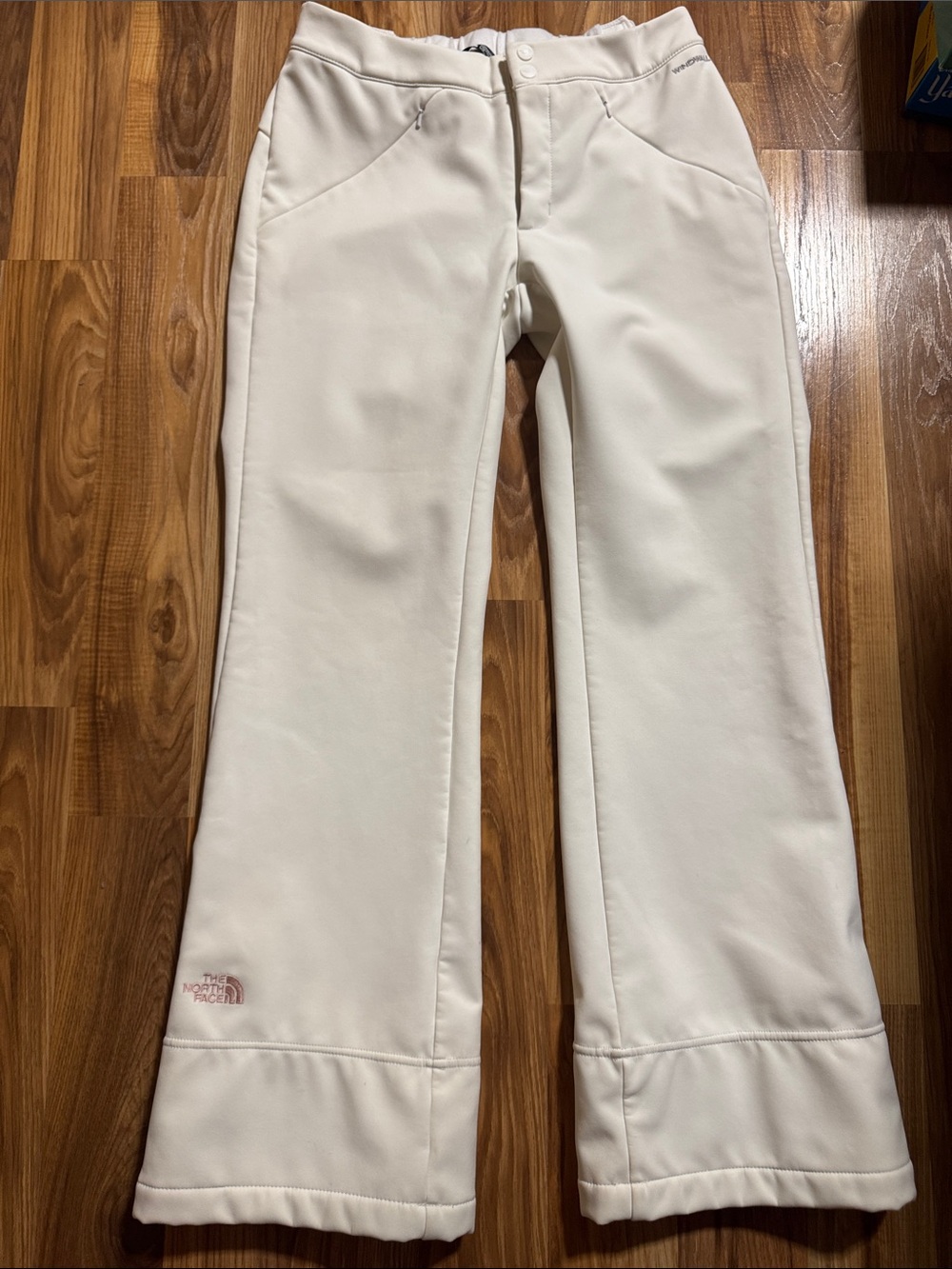Women’s The North Face White Apex Softshell Snow Ski Pants Size Large
